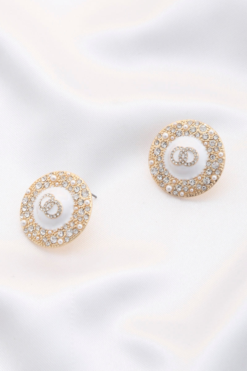 Double Circle Round Metal Earring - Wholesale Apparel Center