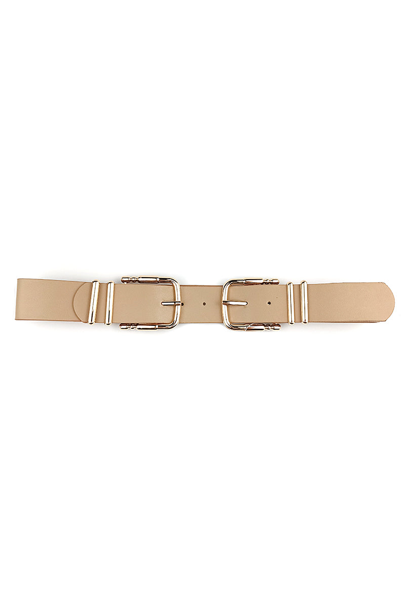 Double Sided Metal Smooth Buckle Belt - Wholesale Apparel Center