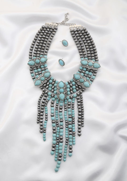 Rodeo westren beaded necklace - Wholesale Apparel Center